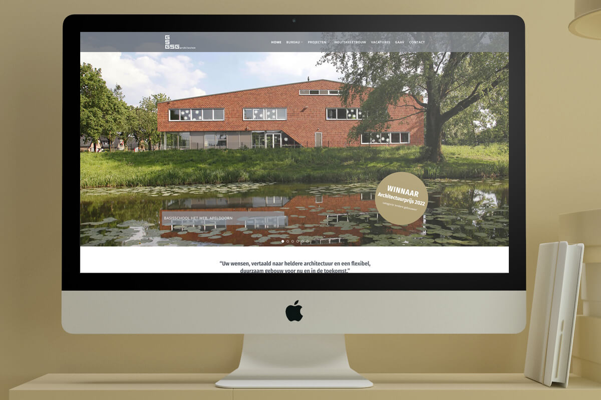 website GSG Architecten